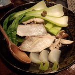 食彩酒房 会家 - ブリとチンゲン菜の柚子風味2013/11