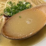 鶏ポタラーメン THANK - ラーメン¥900＋ぽてり¥50のスープ 