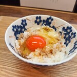 中華蕎麦 仁香 - ラー油たまごかけごはん100円