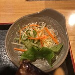 名水手打そば処 大草 - サラダが付くのは地味に嬉しい♡