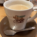 コメダ珈琲店 - ミルクコーヒー　とってもミルク多めでミルキーな味わい　いつも通り無料クーポンでたっぷりサイズへ変更
