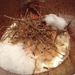 エクアトゥール - 白子とオマール　鱈の塩漬けソース、黒トリュフ