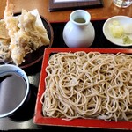 Sake To Soba Maruki - えびと舞茸天せいろ（期間限定）