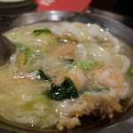 中国四川料理石林 - 海鮮おこげの完成！素晴らしく美味しい～