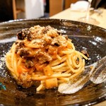 ワインファーム TAMURA - 熟成牛肉と根菜のラグーソースパスタ