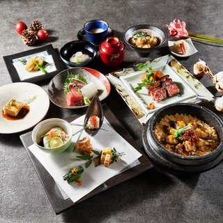 [Various Kaiseki dishes using carefully selected ingredients from all over the country]