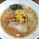 こだわりらーめん　麺太 - 焦がし味噌ラーメン、小、細麺　850円
