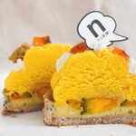 nino - 【2023.11】パンプキンタルト(税込669円)カット断面