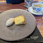 Bistro Neige - ⑤デザート「シフォンケーキと自家製栗アイス」