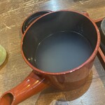 清九郎 - 蕎麦湯　粘度はサラサラ