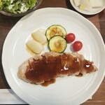 キッチン ブルー グローブ - 三元豚ロースソテー上から、ソースは普通かな？