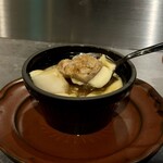 Nose to Tail - 栗の甘露煮の茶碗蒸し-膵臓フォアグラソテー-