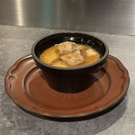 Nose to Tail - 栗の甘露煮の茶碗蒸し-膵臓フォアグラソテー-