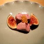 とり茶太郎 - 鴨 ロース + 新潟 黒いちじく