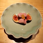 とり茶太郎 - 鴨 ロース + 新潟 黒いちじく