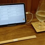 鮨 三か田 - タッチパネルで注文