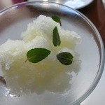 カフェ ブル - レモンのグラニータ（別注文）