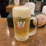 Negiyaki Yamamoto - セットの生ビール♪