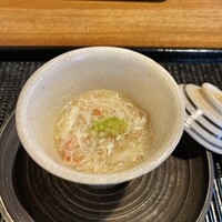 蕎味 櫂 - 毛蟹の玉じめ