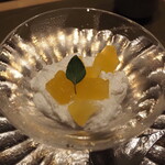 割烹さいお - 豆乳ムース＆林檎コンポート