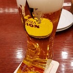 Biyaresutoran Ginza Raion - ブーツグラスの生ビール