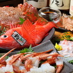 Umino Shiki - キンキと毛蟹のしゃぶしゃぶコース　カニ味噌とダシで作られた特製タレを付けて食べるカニしゃぶは絶品！
