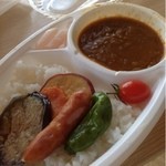 Hahatokoshokudou - 野菜カレー弁当  550円