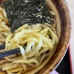 そば右ヱ門 - 「牛丼ランチ＋中華ソバ」の中華ソバ麺アップ