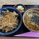 そば右ヱ門 - 「牛丼ランチ＋中華ソバ」