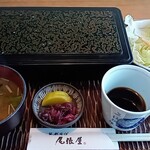 萬蔵そば尾張屋 - 料理写真:こんぬつわ(かつ重セット、1,170円＋税)