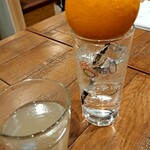 Mukougaoka Yuuen Osushimachi - あらごしもも酒&まんま果樹ったオレンジサワー