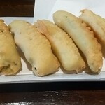 餃子屋 來 - ゴーヤのフリッター。