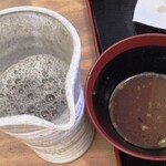 岩駒庵 - 蕎麦湯