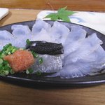 ふく田 - マコガレイ刺身