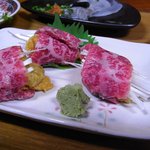 ふく田 - 雲丹牛肉巻き