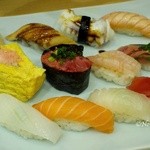 Tsukiji Sushi Sei - ランチ握り（1,050円）