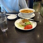 福州飯店 - 棒々鶏サラダと福州麺