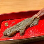 華丸吉日 - 5. 蟹刺しの蟹味噌しゃぶしゃぶ