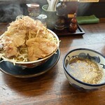 Chuukasoba Fujitora - とらGつけ麺　野菜マシ　　1000円+大盛り　100円