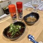 酒や おおたけ - 本日のツマミ。味付けに今日来ていた味醂屋の本みりんが使われているとのこと。