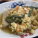 大衆食堂 半田屋 - 高野豆腐の卵とじ