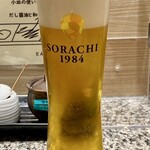 Tonkatsu Daiki - サッポロSORACHI生ビール♪