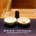 Beef Junkie - ④：土鍋炊きご飯+⑥：名古屋コーチンの卵