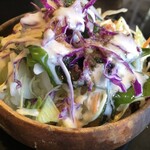 鶴商文庫 - 全メニューについて来るサラダ