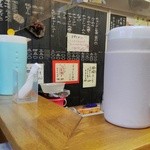 座った席から～のメニュー板