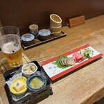 四ッ谷三丁目 今井屋本店 - お通し、漬物盛り合わせ