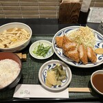 讃岐 飩庵 - ヘレカツ定食　2200円