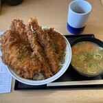 かつや - タレカツ丼+豚汁(小) 計1,034円税込