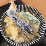 閖上浜のまかない処 浜や食堂 - ミニ天丼　ちょっと衣が厚め