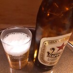 梅丸 - 瓶ビールで乾杯